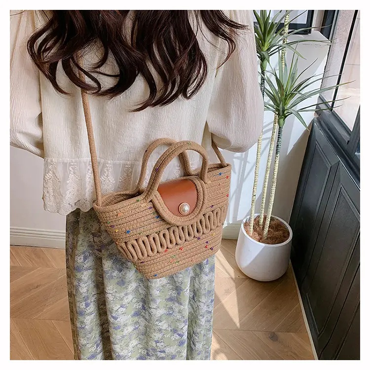 Women's Woven Silk Scarf Handbag 2024 Spring Summer — feature 11