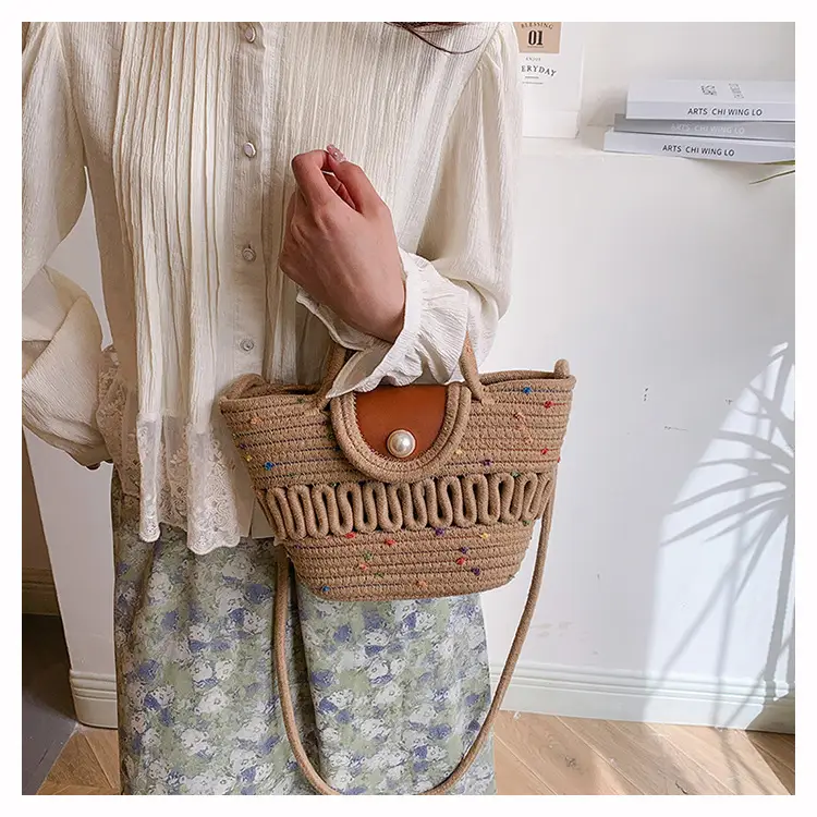 Women's Woven Silk Scarf Handbag 2024 Spring Summer — feature 12