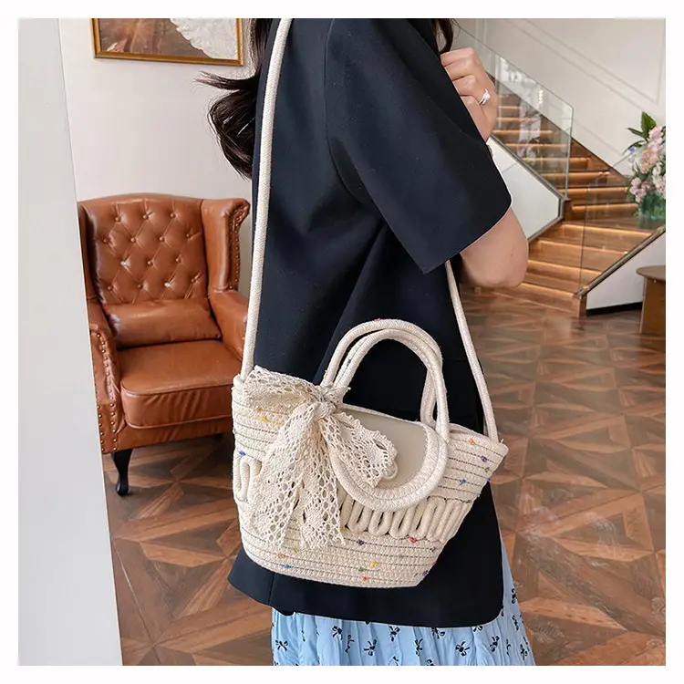 Women's Woven Silk Scarf Handbag 2024 Spring Summer — feature 15