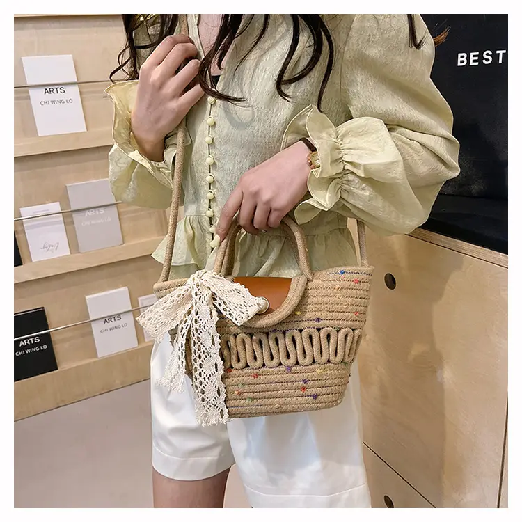 Women's Woven Silk Scarf Handbag 2024 Spring Summer — feature 16