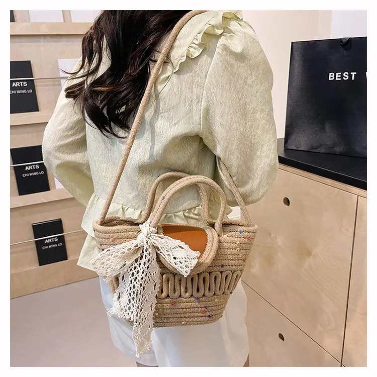 Women's Woven Silk Scarf Handbag 2024 Spring Summer — feature 17