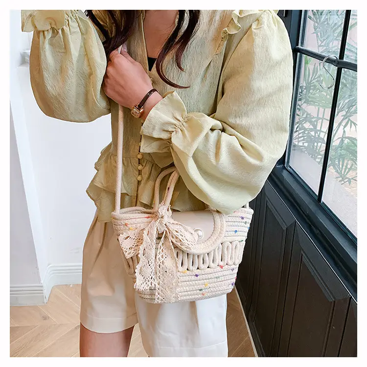 Women's Woven Silk Scarf Handbag 2024 Spring Summer — feature 18