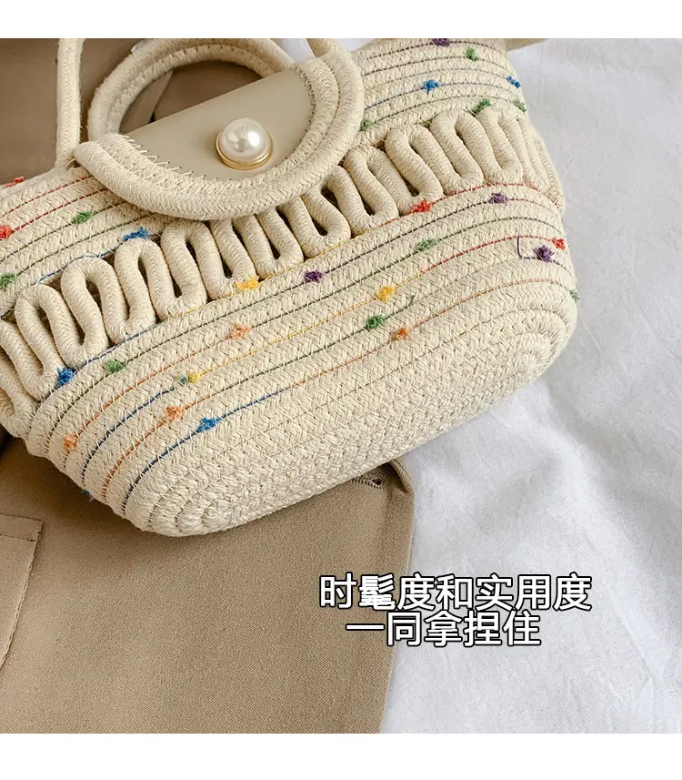 Women's Woven Silk Scarf Handbag 2024 Spring Summer — feature 4