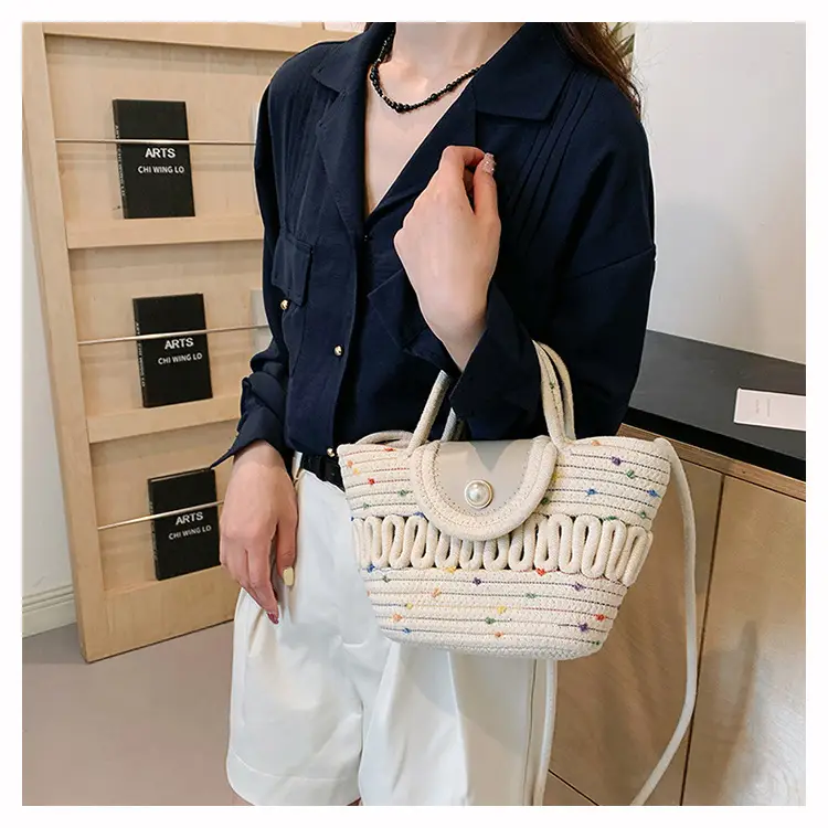 Women's Woven Silk Scarf Handbag 2024 Spring Summer — feature 7
