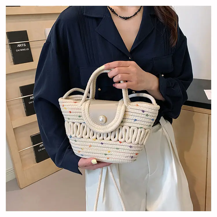 Women's Woven Silk Scarf Handbag 2024 Spring Summer — feature 8