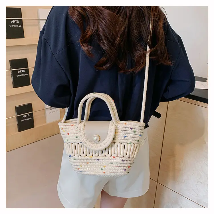 Women's Woven Silk Scarf Handbag 2024 Spring Summer — feature 9