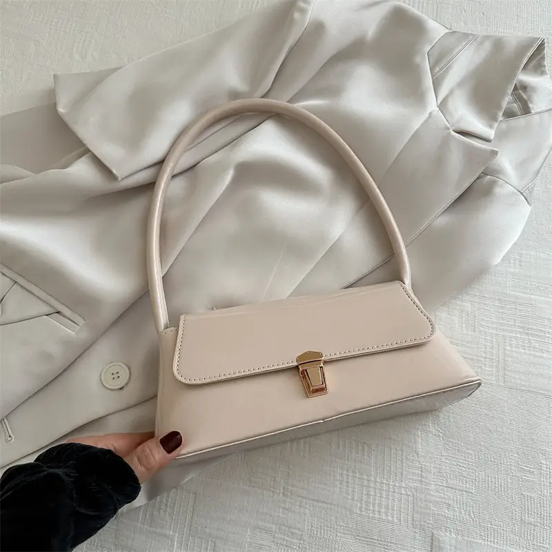 Pink Leather Shoulder Bag for Women 2024 Spring Summer