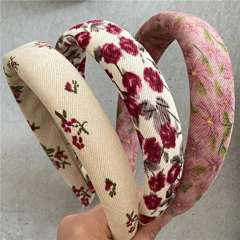 Printed Floral Hair Hoop New Style Street Cute - Image 6