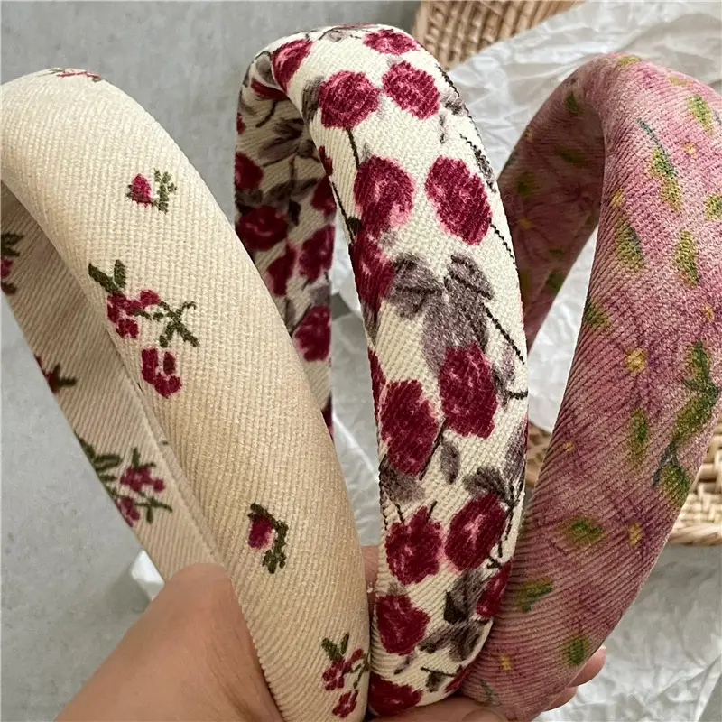 Printed Floral Hair Hoop New Style Street Cute - Image 7