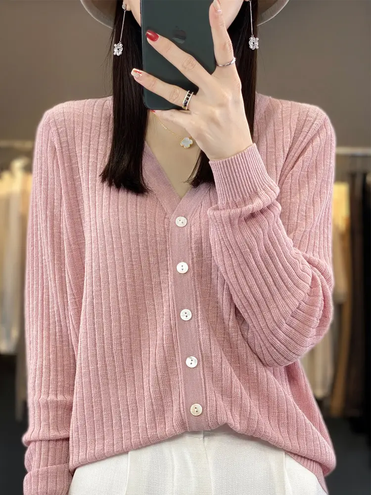 Summer Knitted V-Neck Sunscreen Cardigan - Image 12