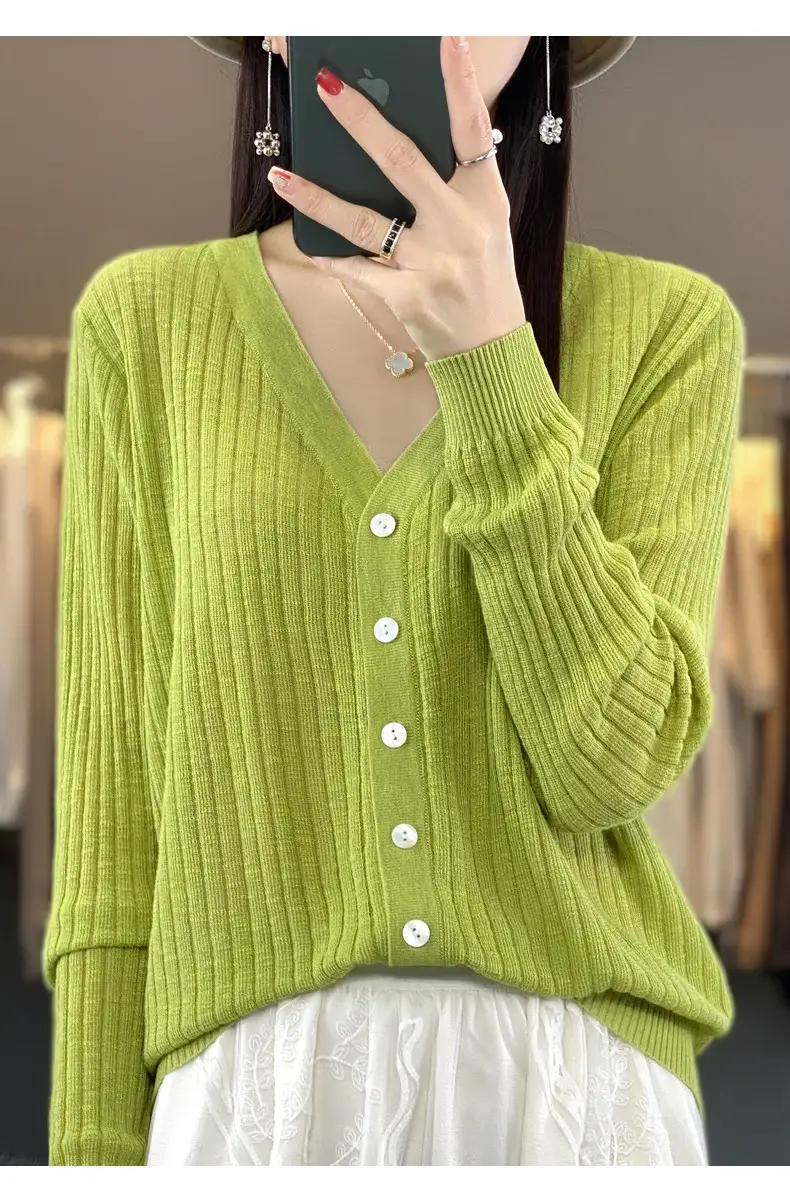 Summer Knitted V-Neck Sunscreen Cardigan — feature 16