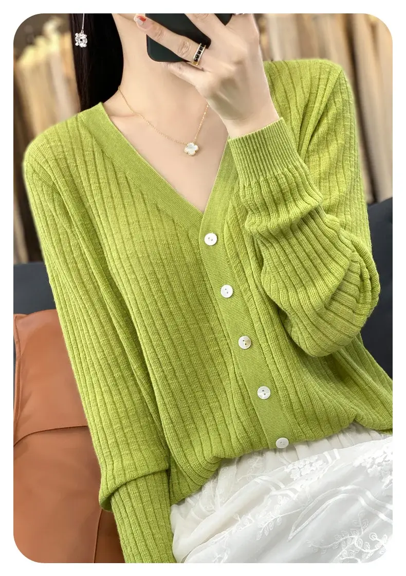 Summer Knitted V-Neck Sunscreen Cardigan — feature 17