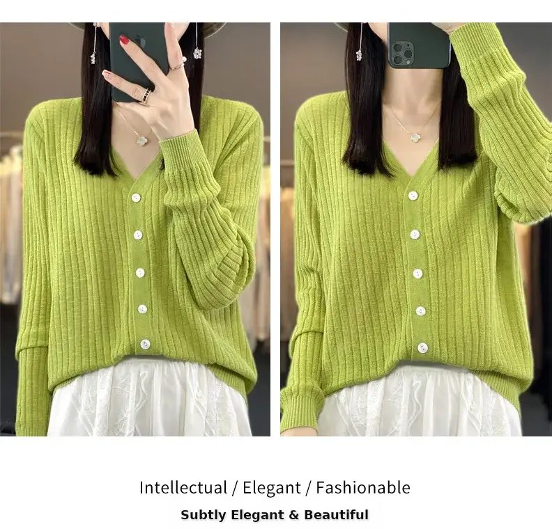 Summer Knitted V-Neck Sunscreen Cardigan — feature 18