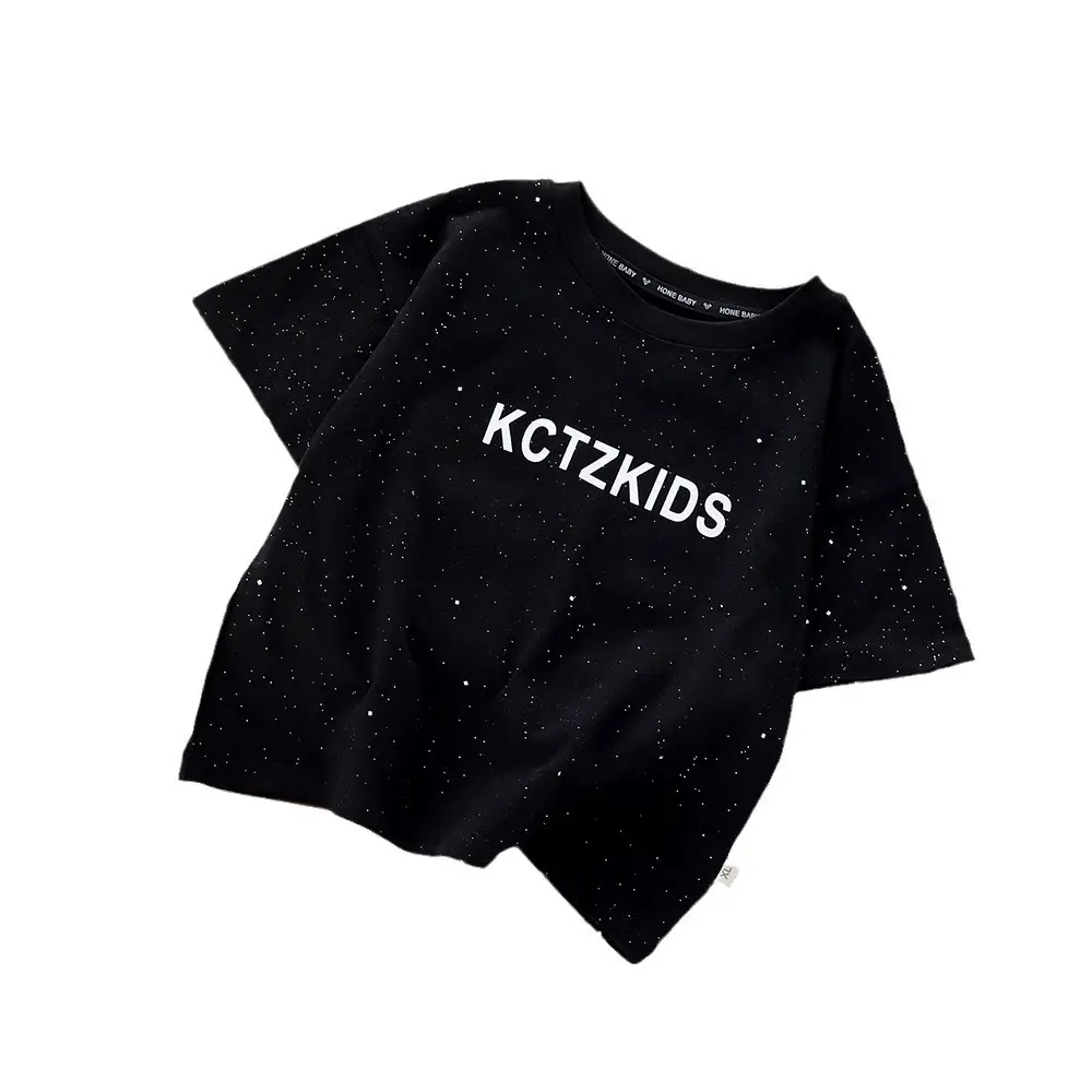 Boys Tie Dye Kids T-Shirt Black Wings 2025 - Image 8