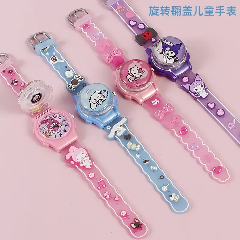 Sanrio Cartoon Pink Digital Quartz Watch for Girls - Image 5