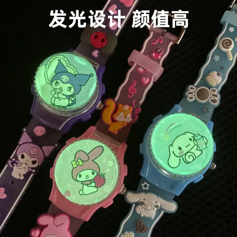 Sanrio Cartoon Pink Digital Quartz Watch for Girls - Image 6