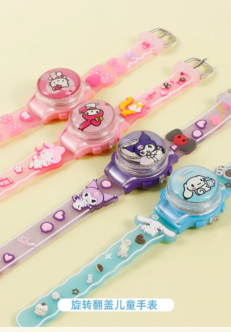 Sanrio Cartoon Pink Digital Quartz Watch for Girls — feature 1