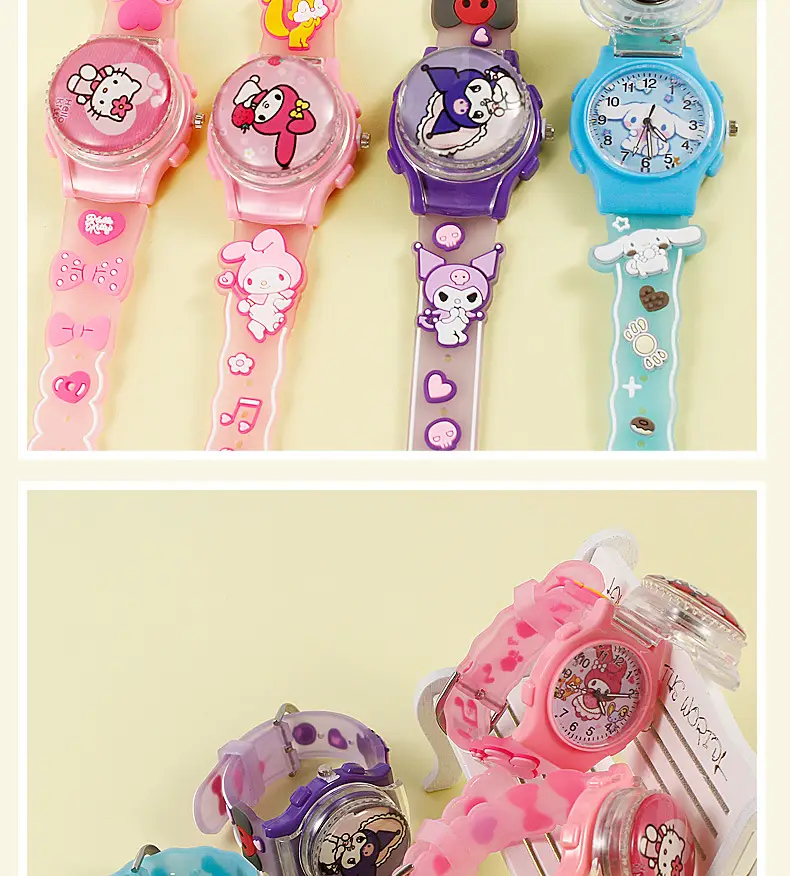 Sanrio Cartoon Pink Digital Quartz Watch for Girls — feature 14