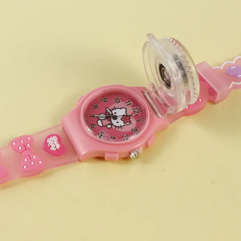 Sanrio Cartoon Pink Digital Quartz Watch for Girls - Image 2