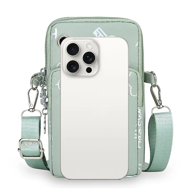 Pink Casual Shoulder Bag with Mobile Pocket - Image 11