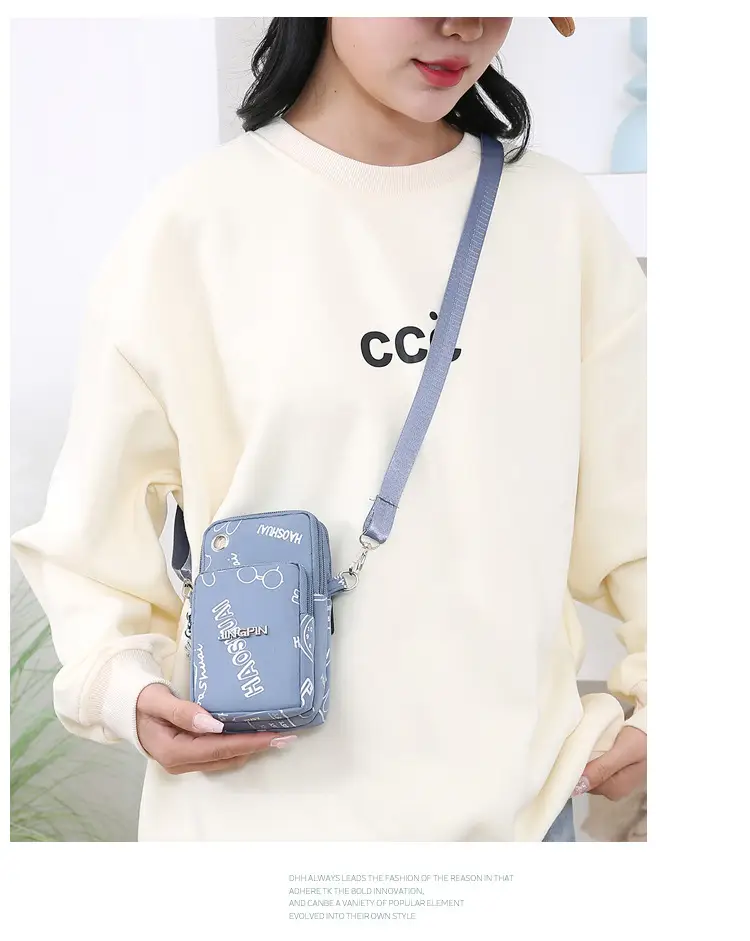 Pink Casual Shoulder Bag with Mobile Pocket — feature 10