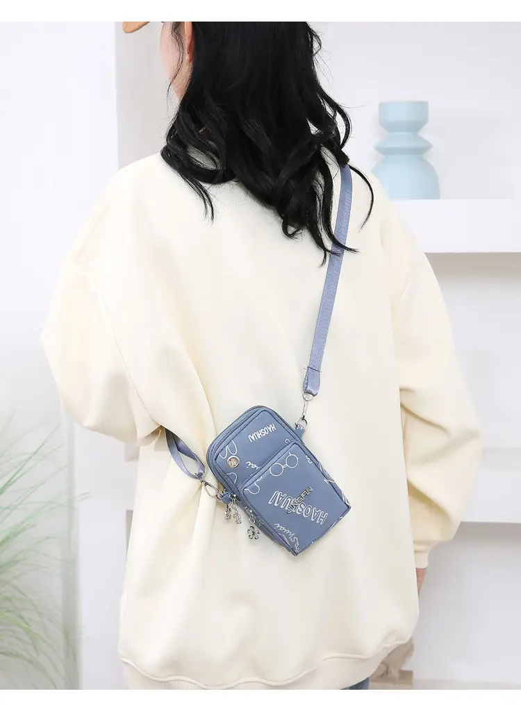 Pink Casual Shoulder Bag with Mobile Pocket — feature 11