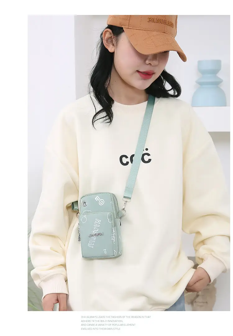 Pink Casual Shoulder Bag with Mobile Pocket — feature 14