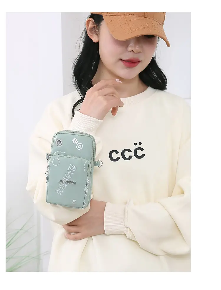 Pink Casual Shoulder Bag with Mobile Pocket — feature 15