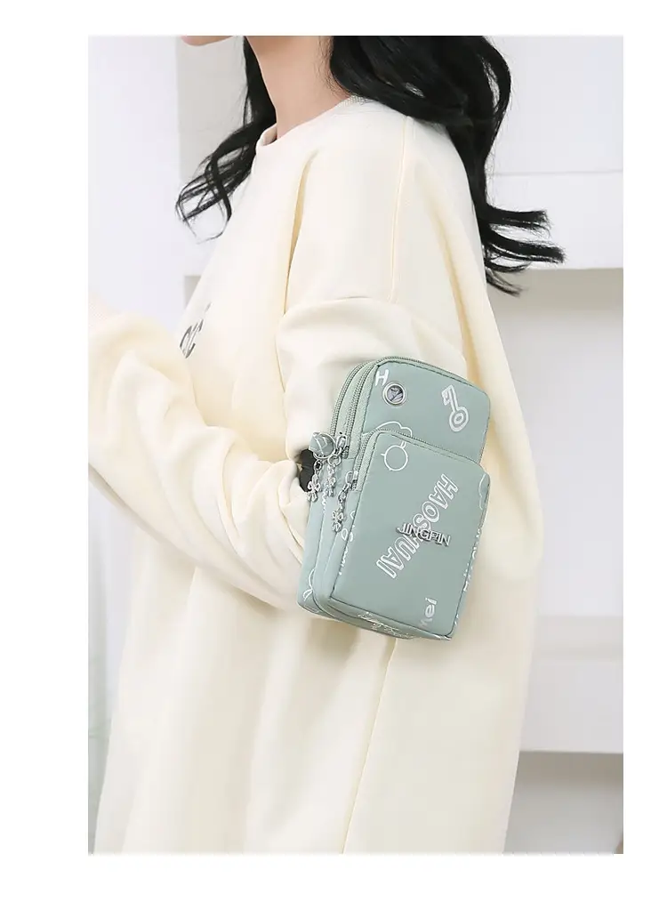 Pink Casual Shoulder Bag with Mobile Pocket — feature 16