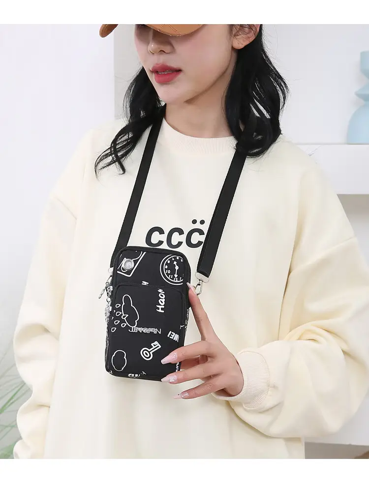 Pink Casual Shoulder Bag with Mobile Pocket — feature 17