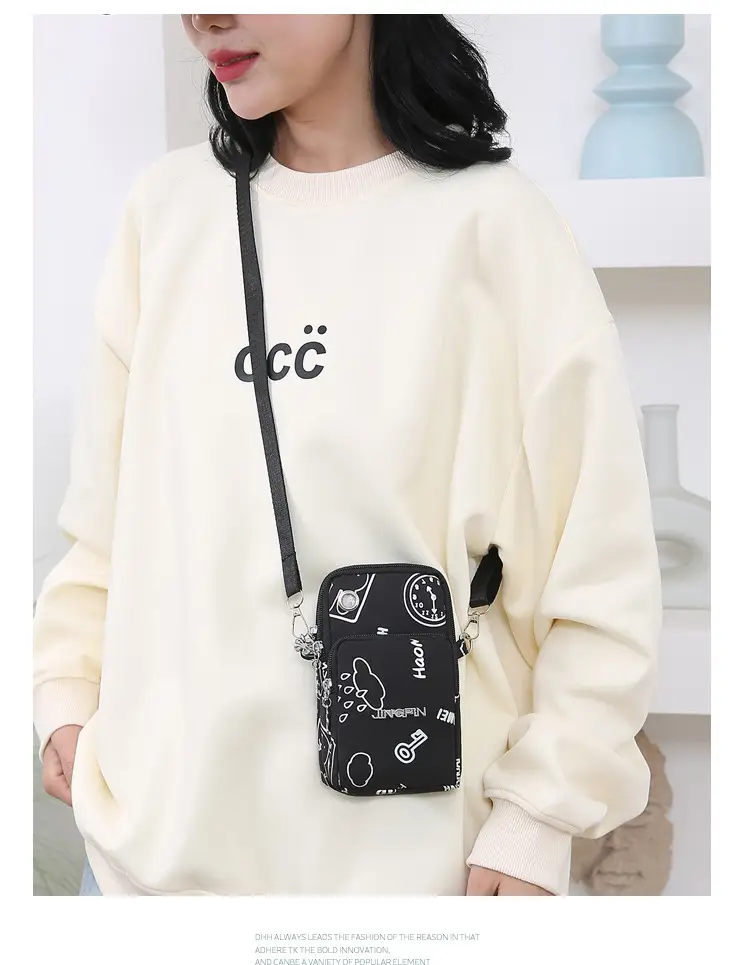 Pink Casual Shoulder Bag with Mobile Pocket — feature 18