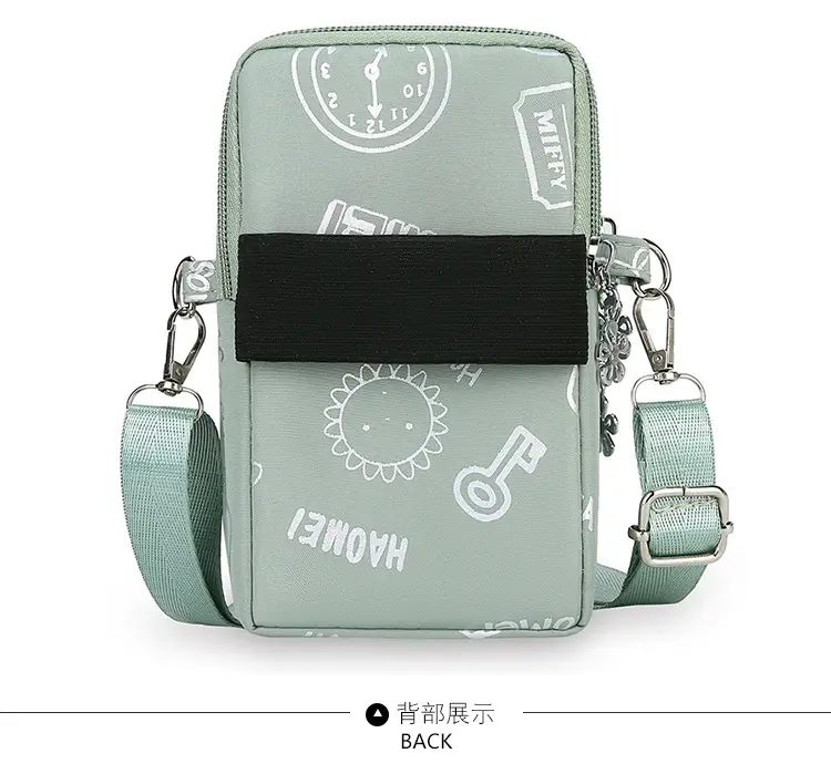 Pink Casual Shoulder Bag with Mobile Pocket — feature 32