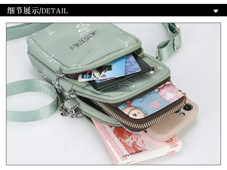 Pink Casual Shoulder Bag with Mobile Pocket — feature 38