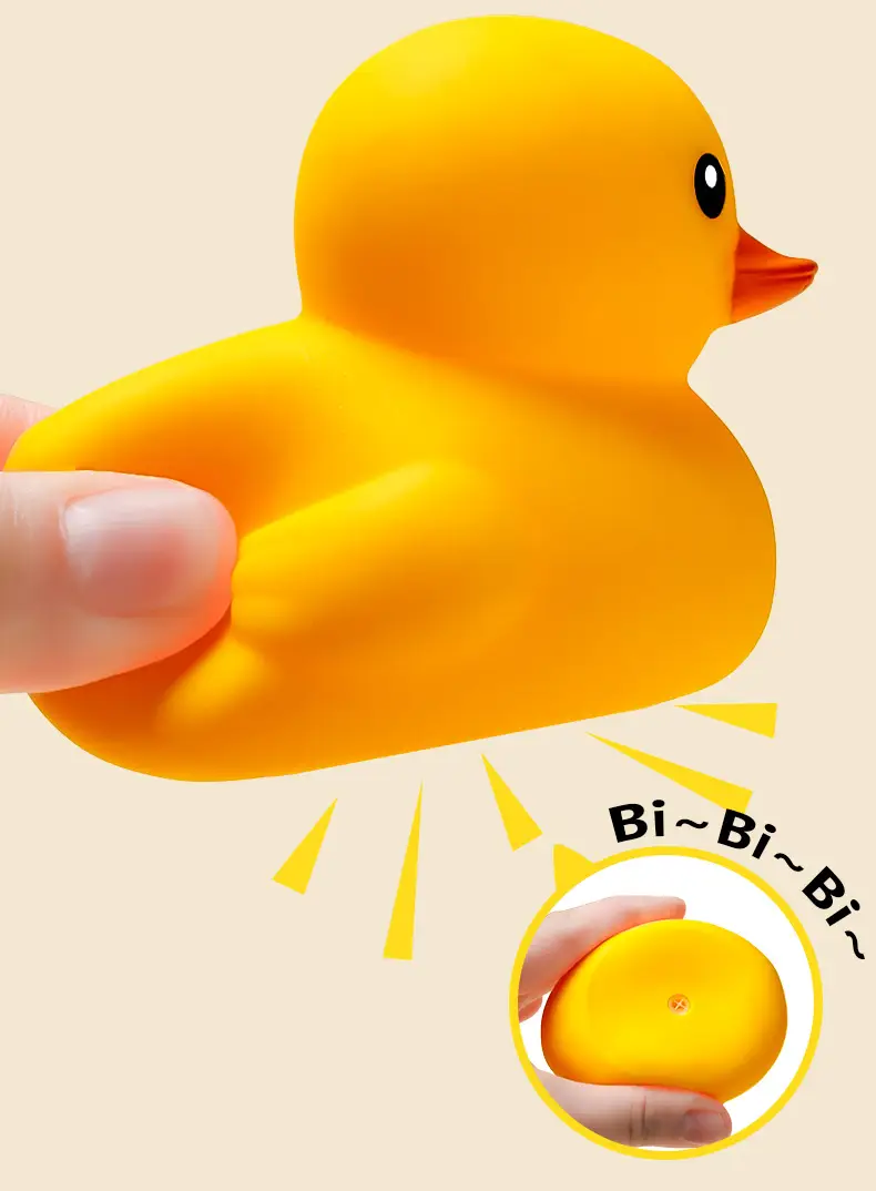 Bathing Toy Yellow Duck Children's Swimming Pool Play in Water Pinch Call Voice Boys and Girls Baby Baby Internet Celebrity Duck — feature 7