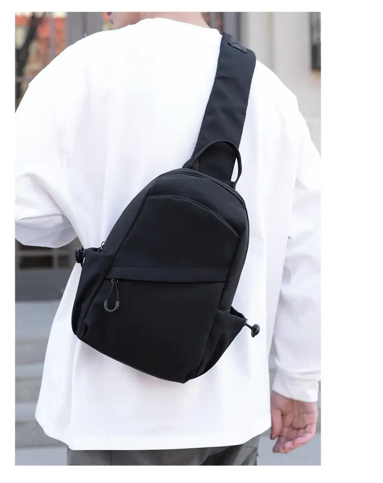 Men's Black Multi-Functional Shoulder Crossbody Bag — feature 14