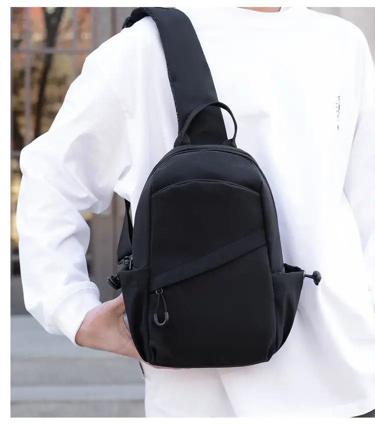 Men's Black Multi-Functional Shoulder Crossbody Bag — feature 17