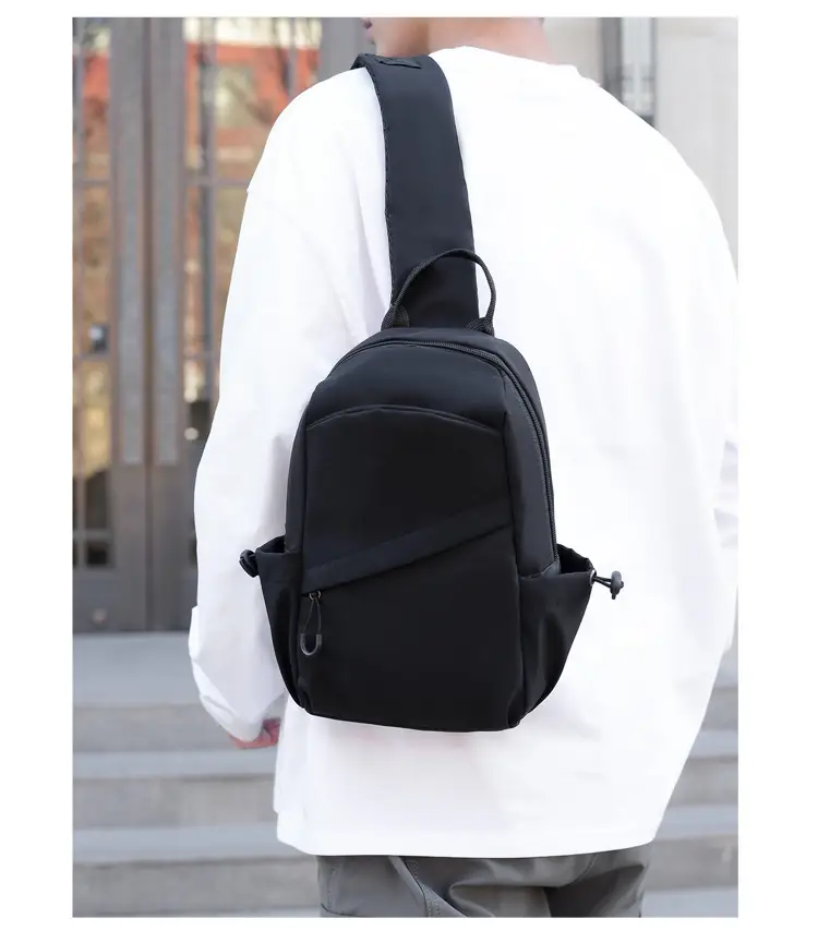 Men's Black Multi-Functional Shoulder Crossbody Bag — feature 18