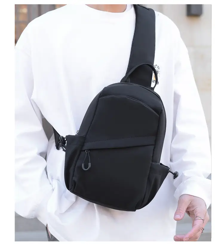 Men's Black Multi-Functional Shoulder Crossbody Bag — feature 19