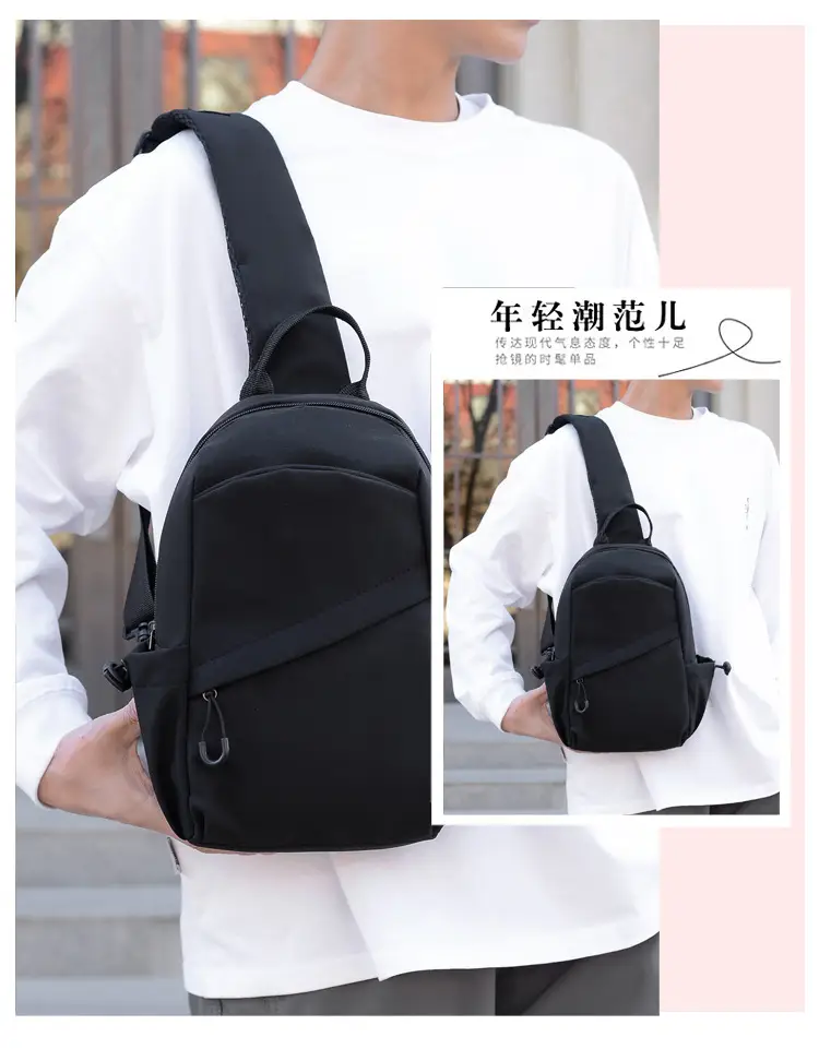 Men's Black Multi-Functional Shoulder Crossbody Bag — feature 2