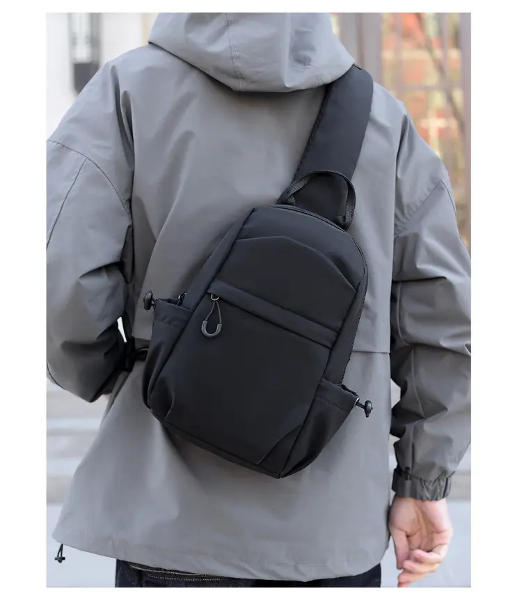 Men's Black Multi-Functional Shoulder Crossbody Bag — feature 21