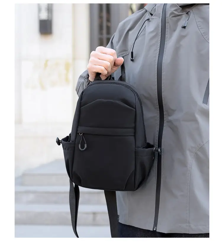 Men's Black Multi-Functional Shoulder Crossbody Bag — feature 22