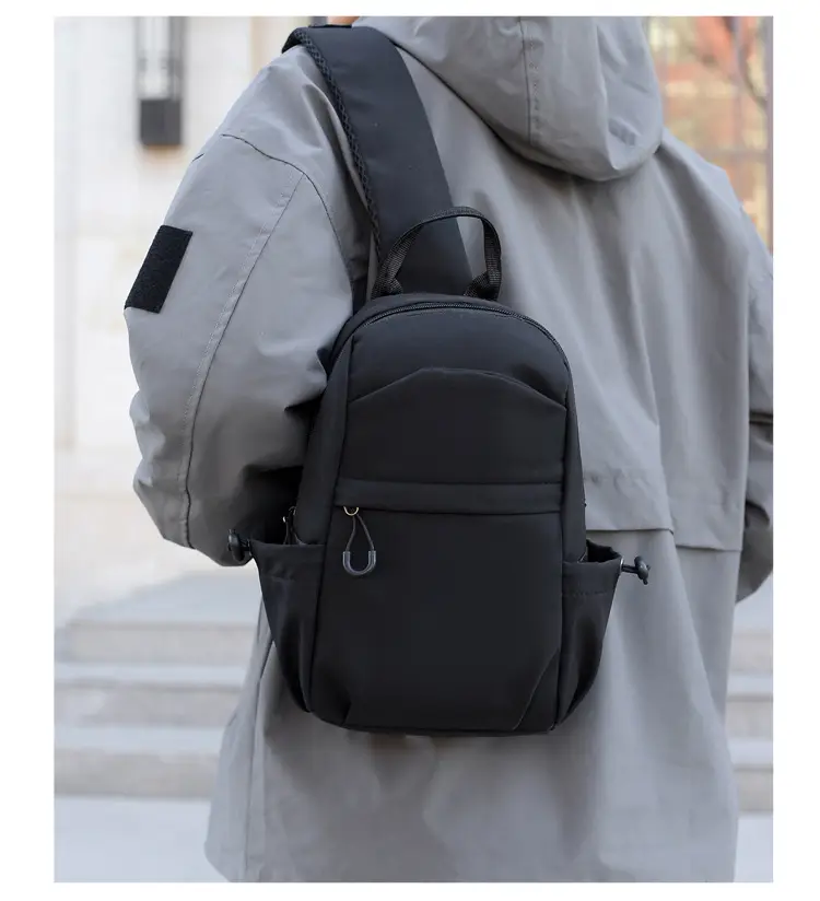 Men's Black Multi-Functional Shoulder Crossbody Bag — feature 24