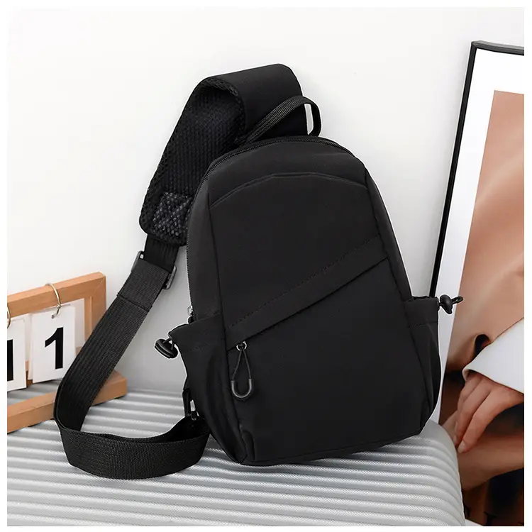 Men's Black Multi-Functional Shoulder Crossbody Bag — feature 29