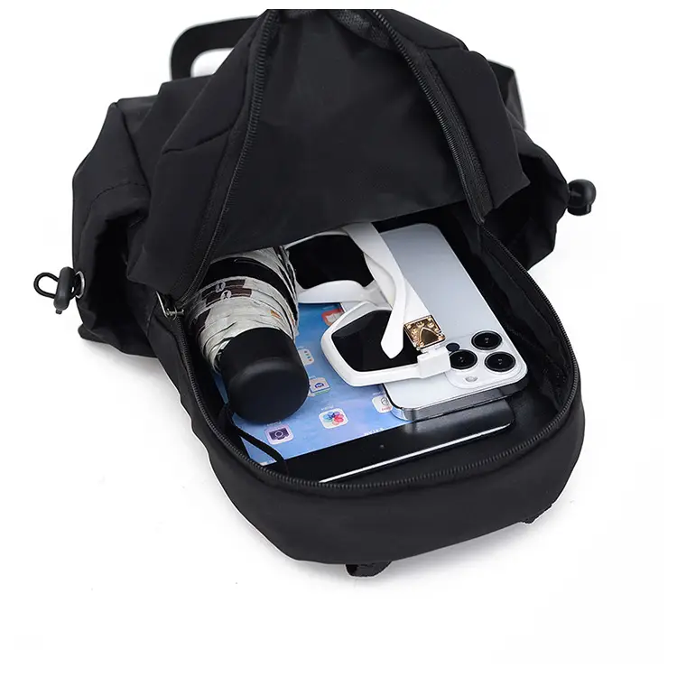 Men's Black Multi-Functional Shoulder Crossbody Bag — feature 37