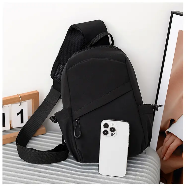 Men's Black Multi-Functional Shoulder Crossbody Bag — feature 38