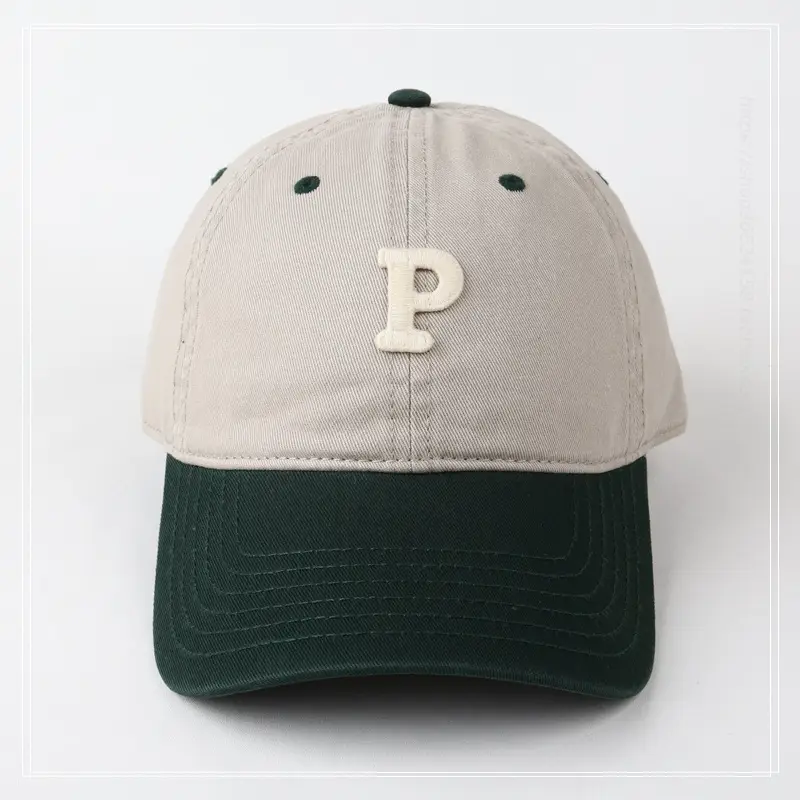 Vintage Blue Baseball Cap with Embroidered P Logo - Image 12