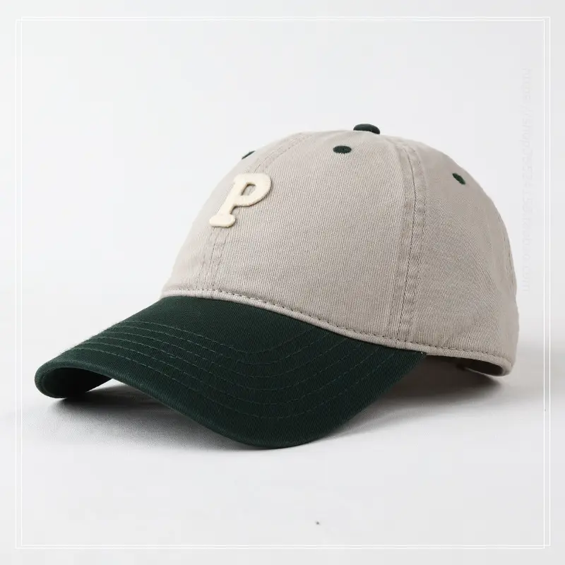 Vintage Blue Baseball Cap with Embroidered P Logo — feature 10