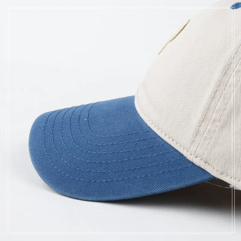 Vintage Blue Baseball Cap with Embroidered P Logo — feature 18