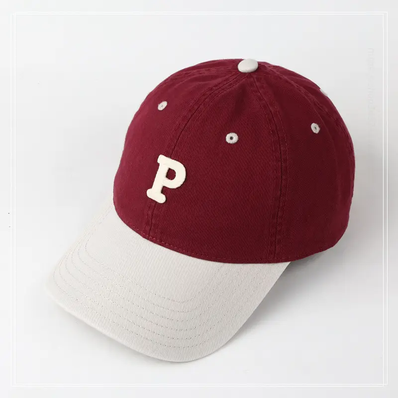 Vintage Blue Baseball Cap with Embroidered P Logo — feature 20