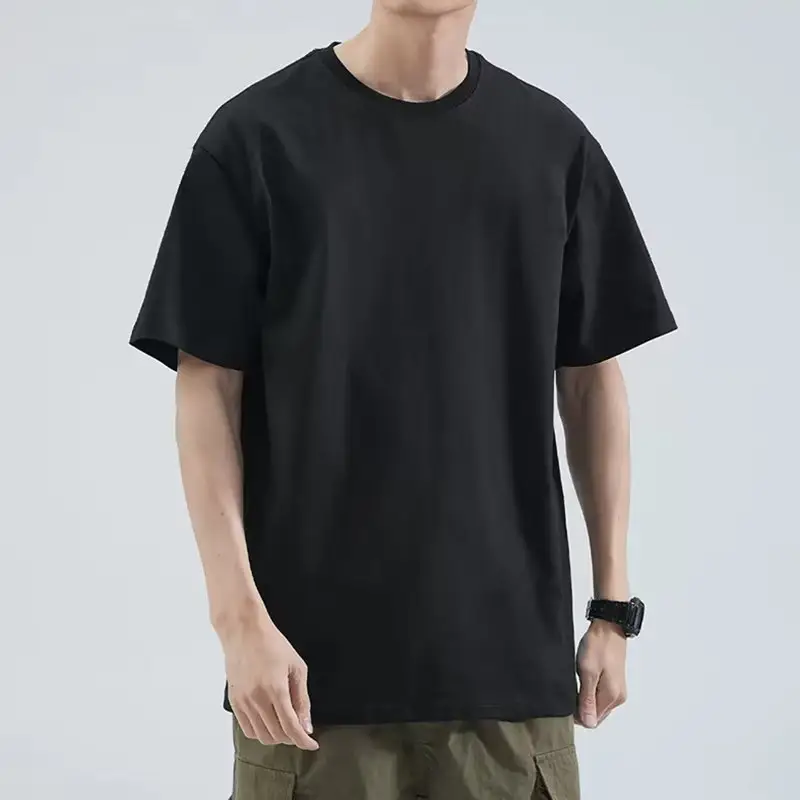 Men White Loose T-Shirt Summer Casual Brand - Image 36